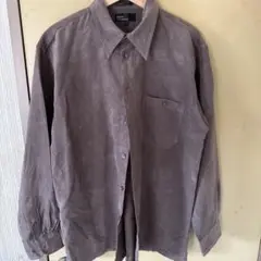 古着　Marc Edwards ブラウンシャツ Lサイズ