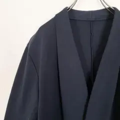 エフデ ネイビー ロングコート ロングカーディガン オープンフロント 9号 M