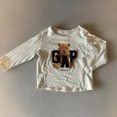 GAP クマ刺繍 ロングTシャツ 6-12ヶ月リメイク品