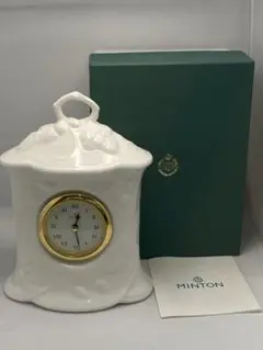 MINTON ミントン　花模様 置時計 陶器製