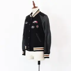 コーチ レディース フルデコ スタジャン ジャケット ブルゾン ブラック 黒 0
