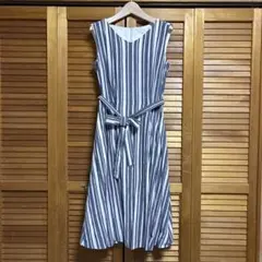 【美品】MACKINTOSH PHILOSOPHY♡楊柳素材ワンピース 38