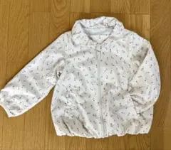 花柄フリル付きジャケット 100cm