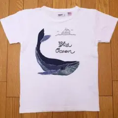 grn クジラパッチワークTシャツ 140 ジーアールエヌ