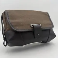 美品✨ dunhill ビジネス クラッチバッグ セカンドバッグ レザー 茶色