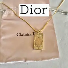 【激安】Dior ディオール ネックレス ゴールド タグプレート