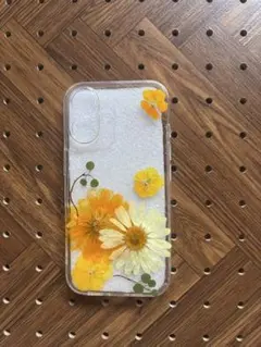 iPhone16ケース 押花