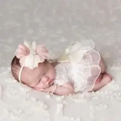 ニューボーン フォト ドレス 花 記念撮影 ベビー 赤ちゃん 子ども