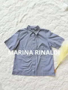 【イタリア製】マリナスポーツブルーチェックシャツ