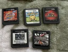 DSソフト　まとめ売り（ポケモン、ドラクエ、ロックマン、リボーン）５個