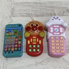 アンパンマン シナぷしゅ キャラクター電話 おもちゃ3個セット