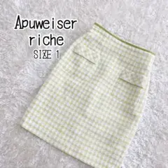 アプワイザーリッシェ タイトスカート チェック