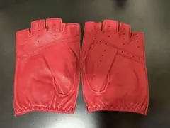 デンツ　革手袋 指ぬきグローブ ドライビンググローブ メンズ ベリー Mサイズ