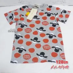 羊のショーン　Tシャツ　120㎝　総柄