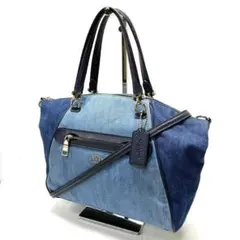 美品!COACH デニム 2wayバッグ 4670