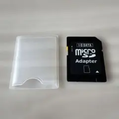IODATA 、microSDアダプター、取扱説明書付き