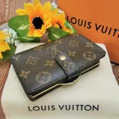 ✨良品✨ルイヴィトン モノグラム ヴィエノワ 二つ折り がま口 財布
