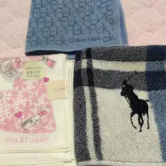 ハンカチ 3枚セット JILLSTUART CalvinKlein Polo