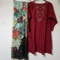 Punjabi dress cotton embroidered
