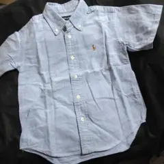 RALPHh LAUREN半袖シャツ 100cm ライトブルー