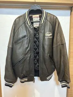 AVIREX レザー ジャケット ダークブラウン