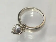 スタージュエリー K18 925 コンビリング ハート 9号