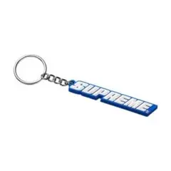 Supreme bevel logo keychain キーホルダー 青
