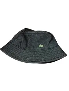 Lacoste バケットハット ブラックストライプ
