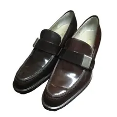 美品 PRADA プラダ ローファー ハイヒール ベルト