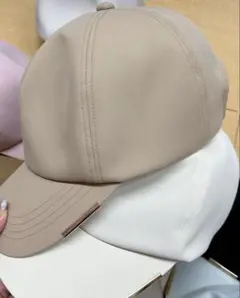 しぃちゃん　遮光キャップ　ベージュ　ゴールド金具