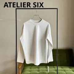 【 ATELIER SIX 】裾切り替えロングスリーブTシャツ ベージュ