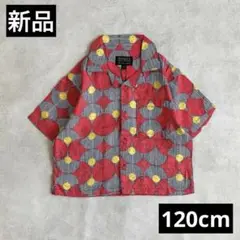 新品未使用　総柄オープンカラーシャツ　Tシャツ　120cm キッズ