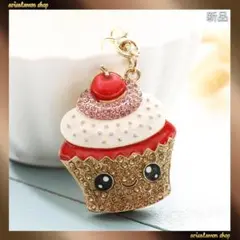 ラスト1点★可愛い★アイスクリーム★シャンパン/白★キーホルダー★バッグチャーム