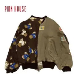 【PINK HOUSE】希少 90s ワッペンu0026総柄 MA-1 ブルゾン