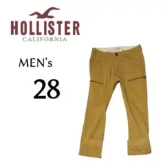 メンズ28 HOLLISTER ホリスター ジョガーカーゴパンツ 茶色