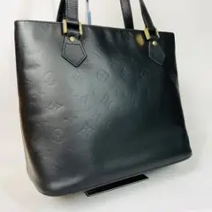 【美品】ルイヴィトン トートバッグ ヒューストン ヴェルニ ブラック 4L11
