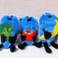 パペットスンスン 新鮮！食べ物マスコット 全3種コンプセット
