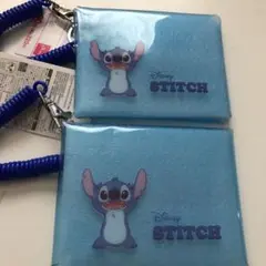 ディズニー スティッチ パスケース 青