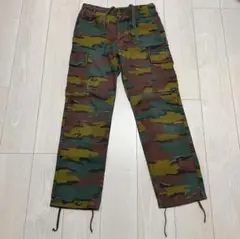 実物 ベルギー軍 ジグソーカモ カーゴパンツ　90s