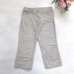 クランプリュス カジュアルパンツ クロップドパンツ ボトム シンプル ベーシック