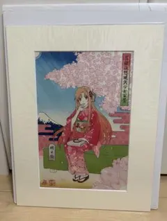 ソードアート・オンライン 浮世絵木版画『冨嶽仮想現実少女百景 明日奈』 ソードアート・オンライン 浮世絵木版画 冨嶽仮想現実少女百景