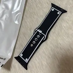 Apple Watch 45mm用シリコンバンド ブラック