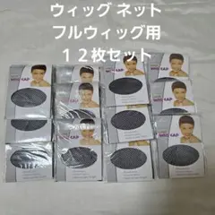 【ウィッグ ネット】フルウィッグ用　１２枚セット