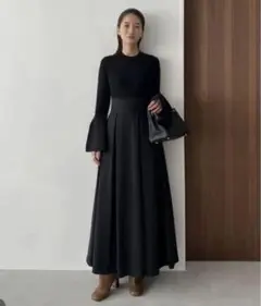HIGH WAIST VOLUME MAXI SKIRT CLANE サイズ1