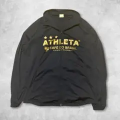 ATHLETA アスレタ ジャージ ブラック ゴールドロゴ Oサイズ