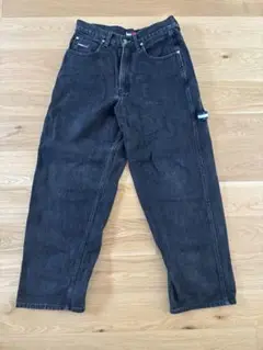 TOMMY JEANS ペインター　バギーパンツ黒