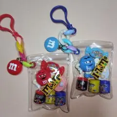 ガチャ詰め風キーホルダー２種セット m＆ms