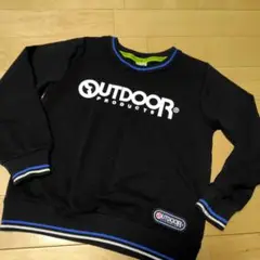 【美品】アウトドア　長袖トレーナー　140cm ブラック