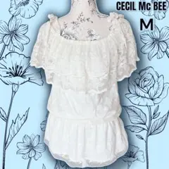 CECIL Mc BEE セシルマクビー トップス オフショル レース フリル