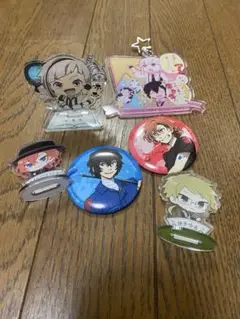 文豪ストレイドッグス　 アクリルスタンド＆バッジセット 6点